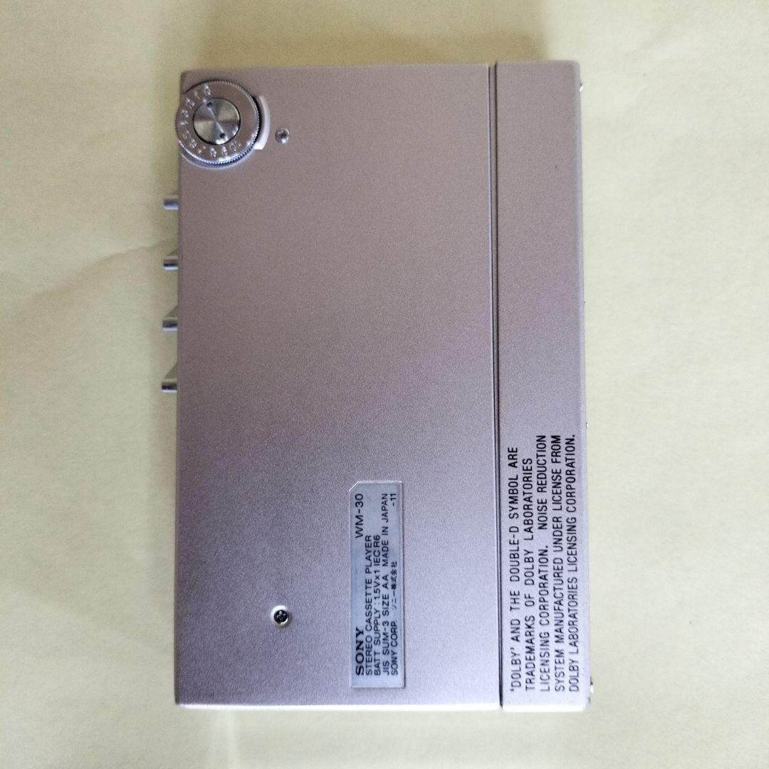 【動作品】SONY WM-30 カセットプレーヤー【ジャンク扱い】