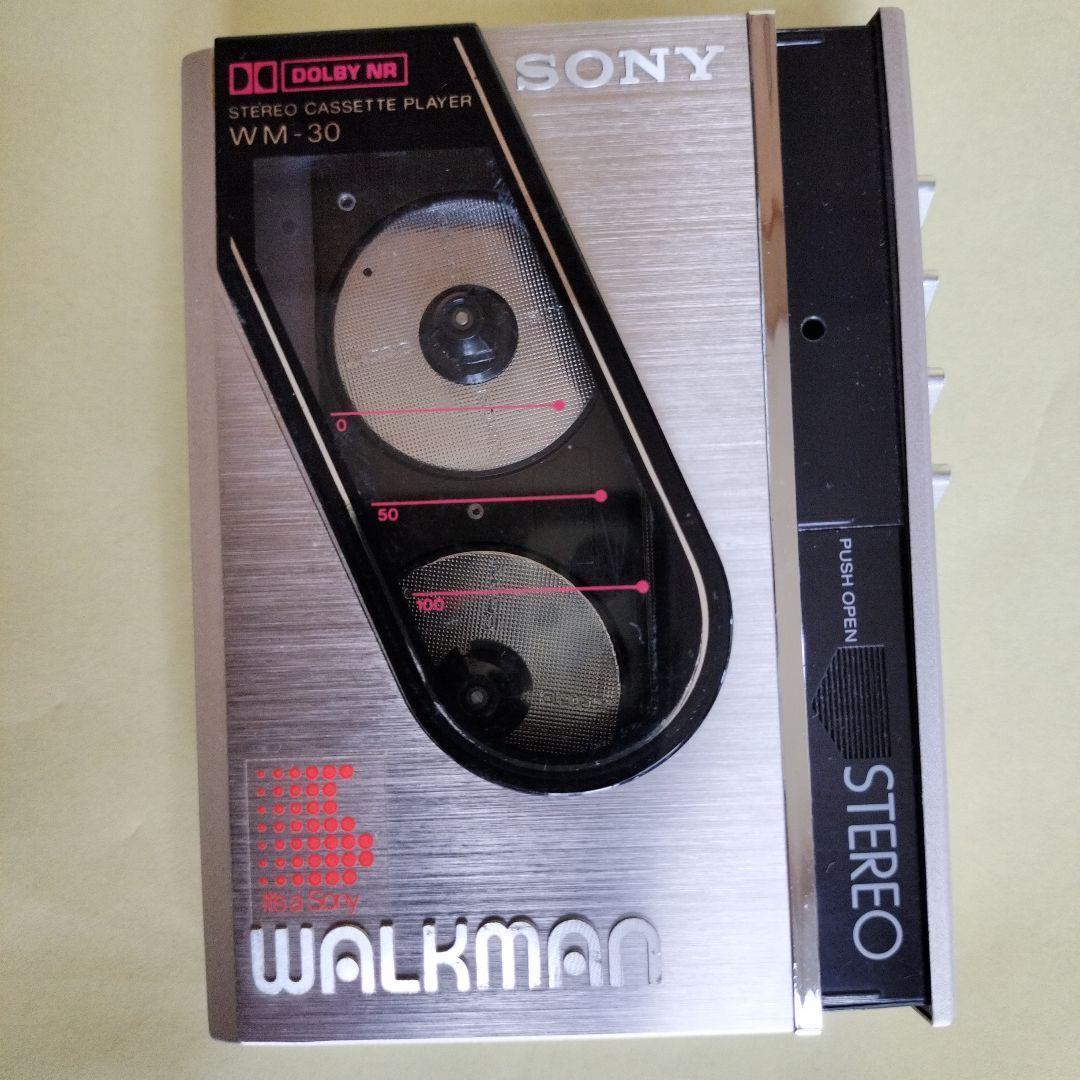 【動作品】SONY WM-30 カセットプレーヤー【ジャンク扱い】
