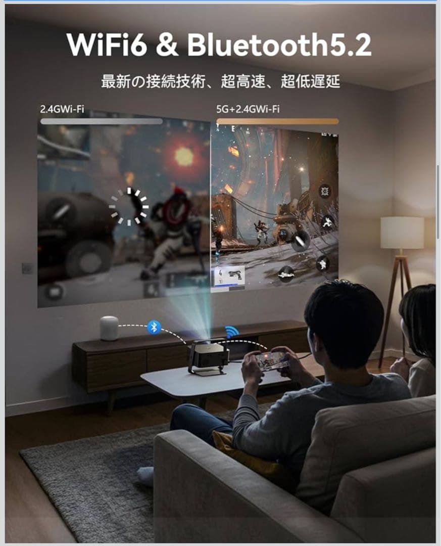 【在庫一掃セール】ネイティブ1080P プロジェクター 4K