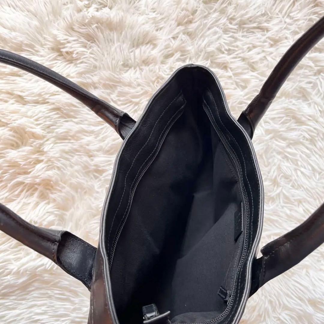 【美品】GUCCI マイクロGG トートバッグ ナイロン　肩掛け　黒