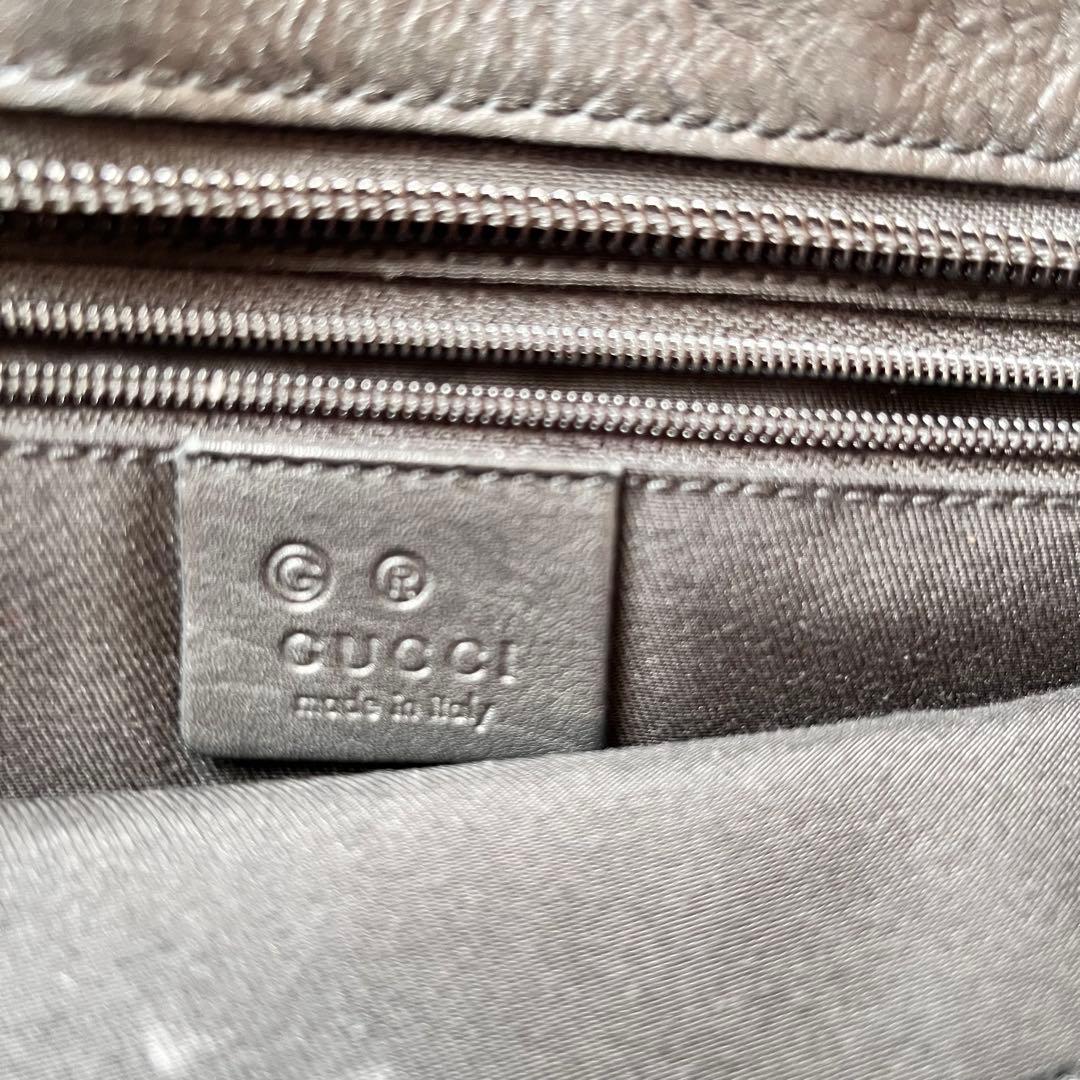 【美品】GUCCI マイクロGG トートバッグ ナイロン　肩掛け　黒