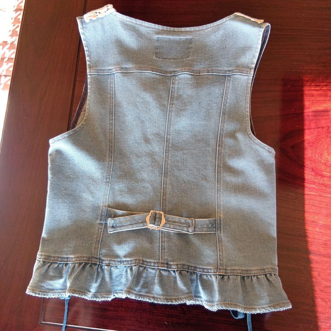 ☆ピンクハウス☆ デニムレース襟ベスト