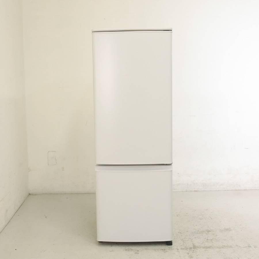 23年製 三菱電機 168L 2ドア 冷蔵庫 MR-P17H-W 右開き