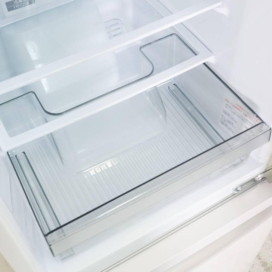23年製 三菱電機 168L 2ドア 冷蔵庫 MR-P17H-W 右開き