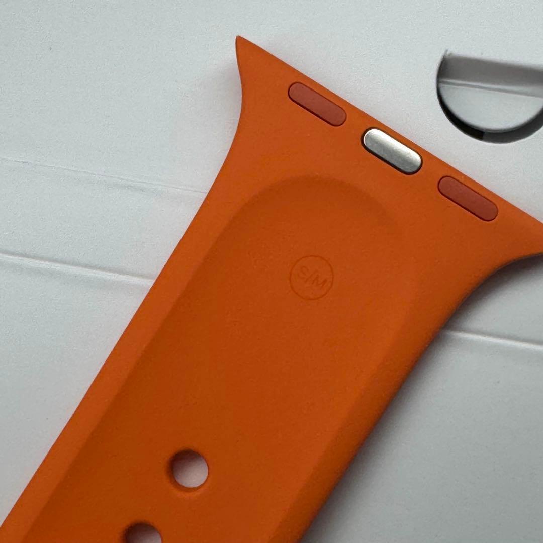 2415 未使用　Apple Watch エルメス　オレンジ　シリコンバンド