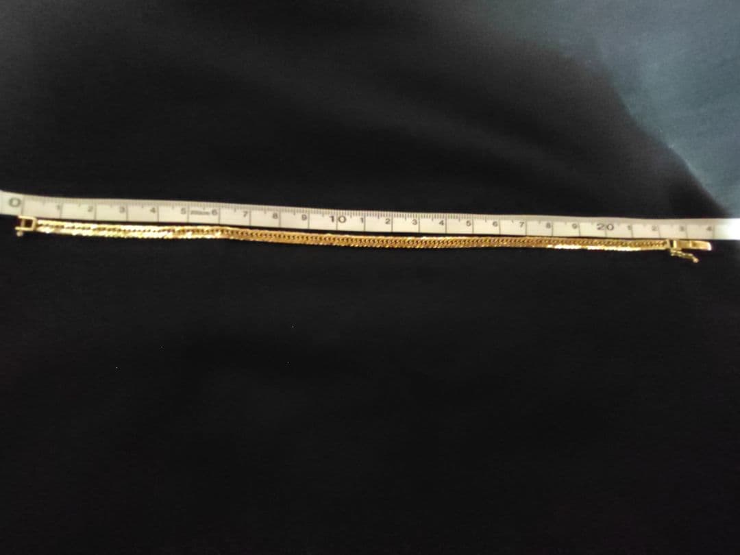 全てK18 喜平アンクレット　16面カット 造幣局検定マーク刻印あり 鑑定済み