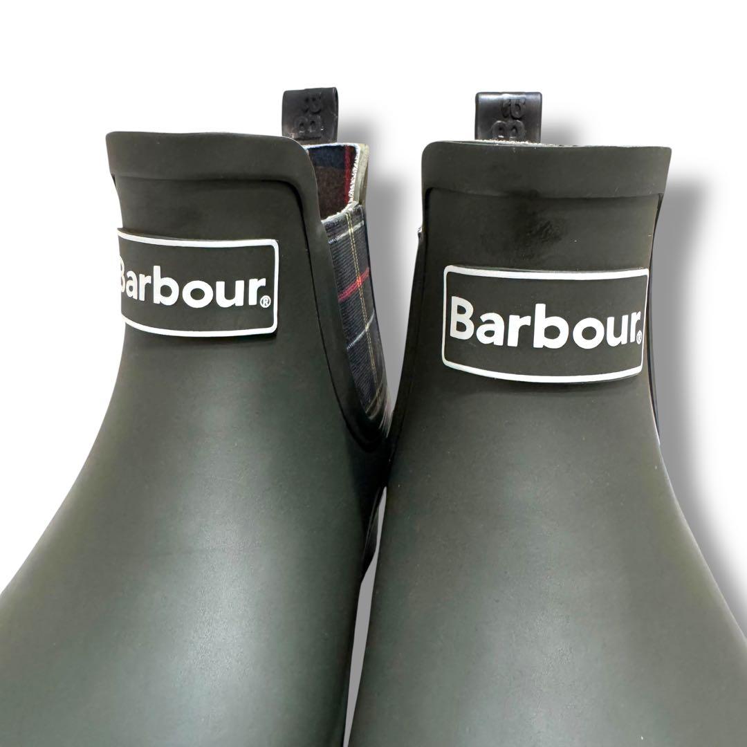 極美品 現行品 BARBOUR バブアー ショートレインブーツ タータンチェック