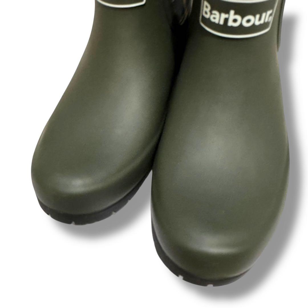 極美品 現行品 BARBOUR バブアー ショートレインブーツ タータンチェック