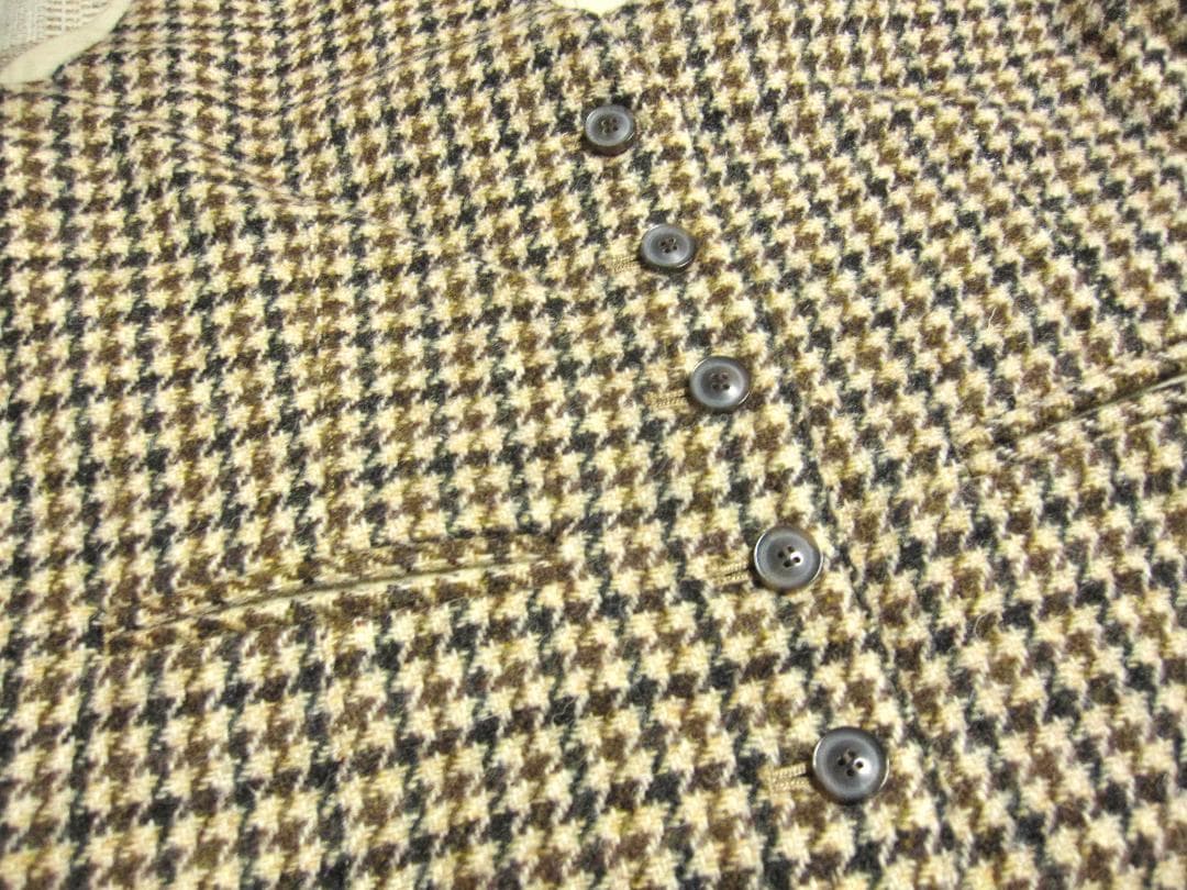 【美品】ハリスツイード テーラードジャケットとベストのセット