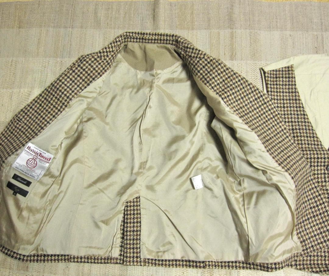【美品】ハリスツイード テーラードジャケットとベストのセット