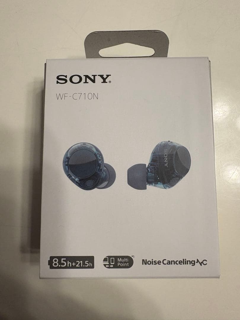 ア*ン様 美品 SONY ソニー WF-C710N グラスブルー ワイヤレスイヤ