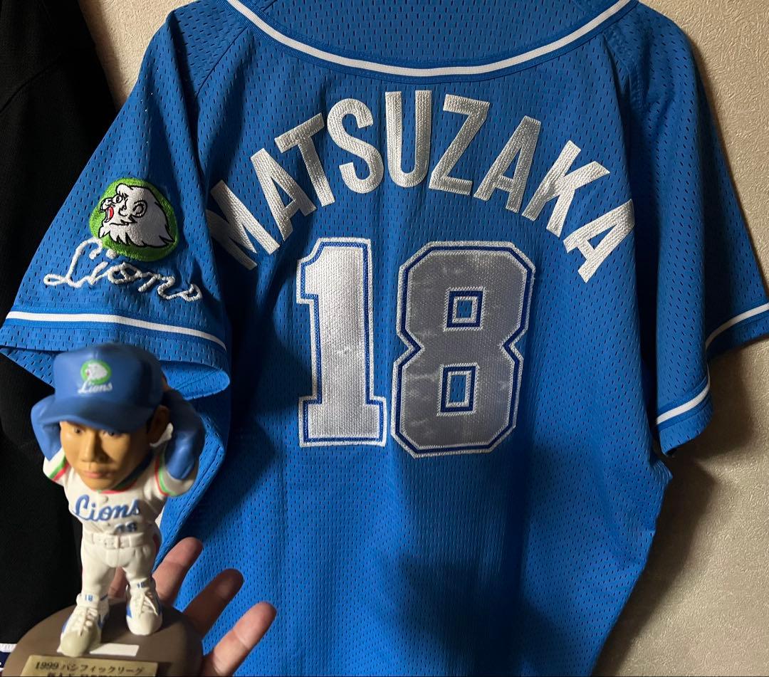 【レア】ライオンズ松坂大輔セットメッシュユニ直筆サインボール　フィギュア　タオル