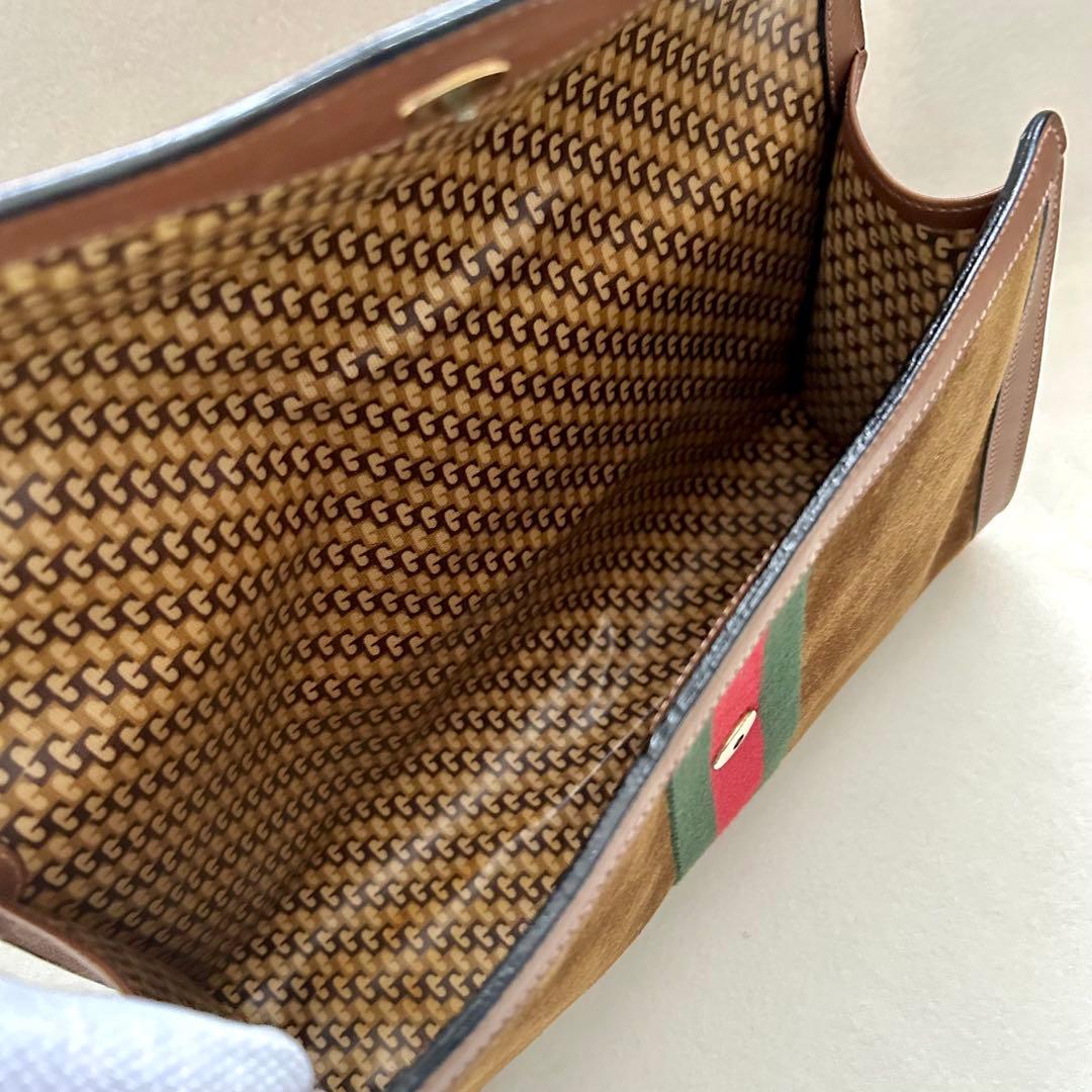 【未使用品】GUCCI オフィディア スエード　クラッチバッグ　 ヴィンテージ