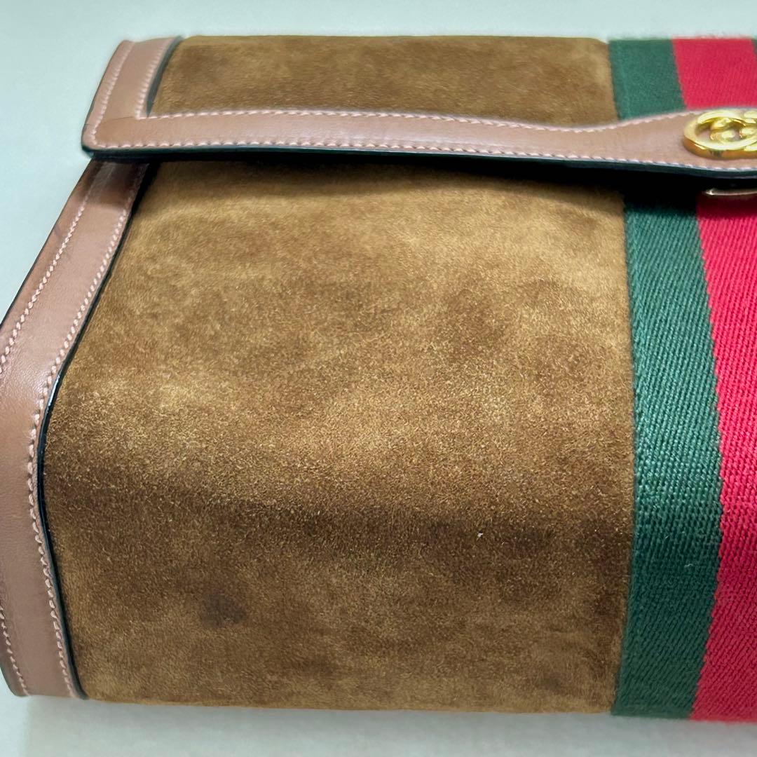【未使用品】GUCCI オフィディア スエード　クラッチバッグ　 ヴィンテージ