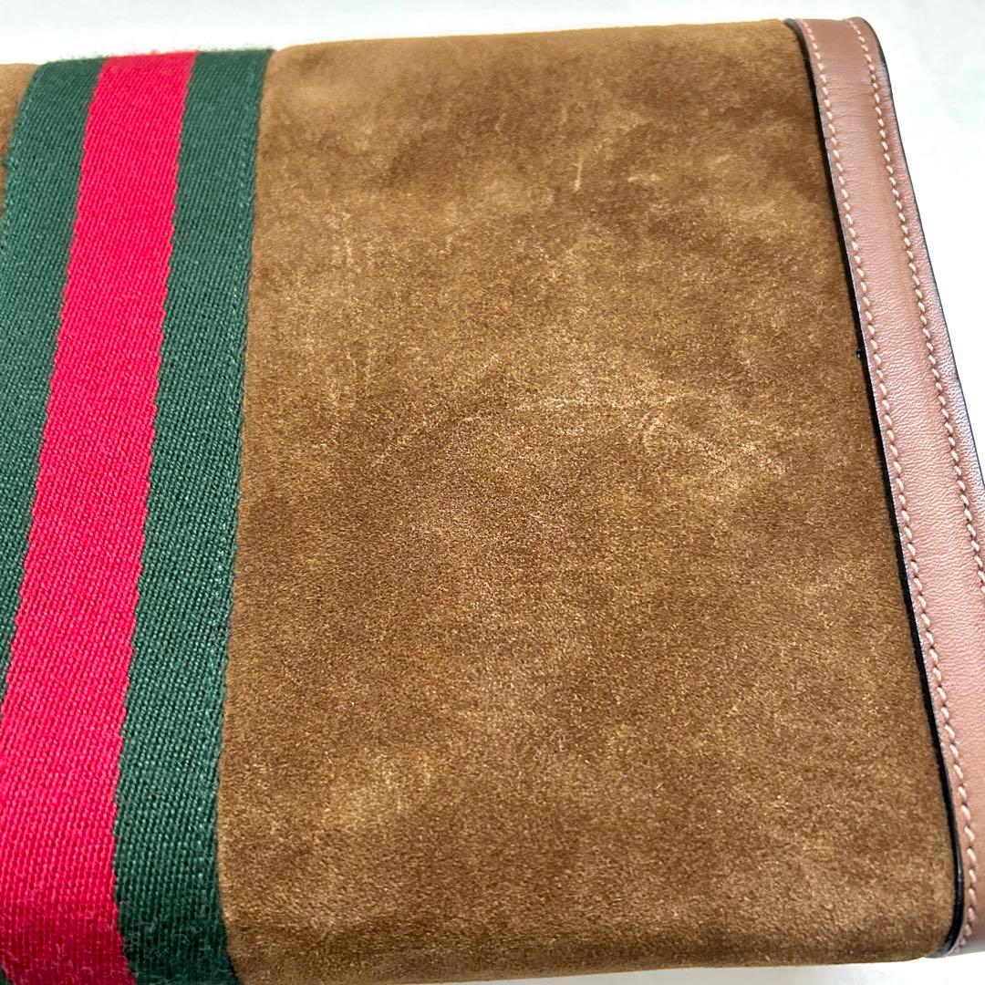 【未使用品】GUCCI オフィディア スエード　クラッチバッグ　 ヴィンテージ