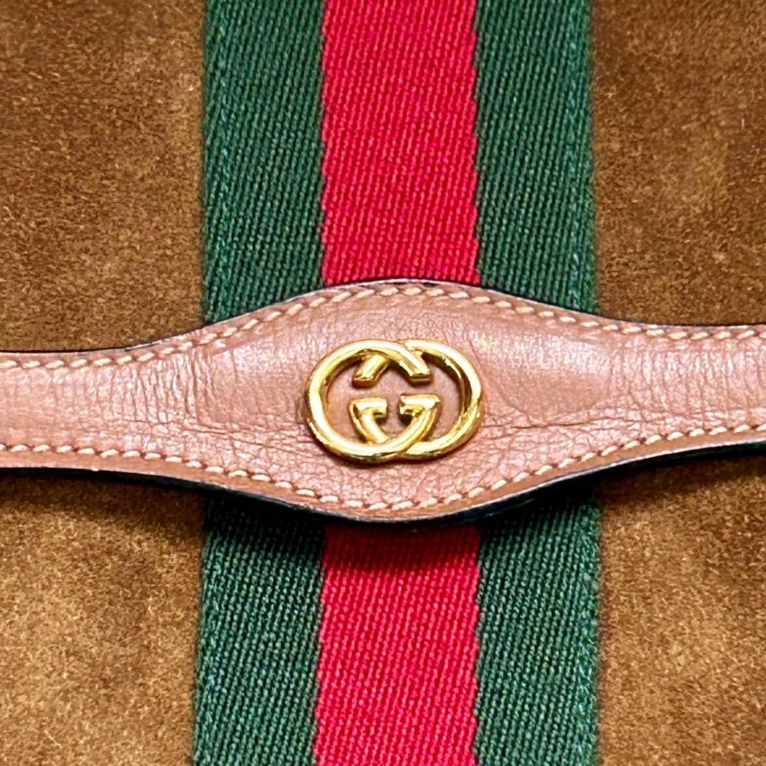 【未使用品】GUCCI オフィディア スエード　クラッチバッグ　 ヴィンテージ