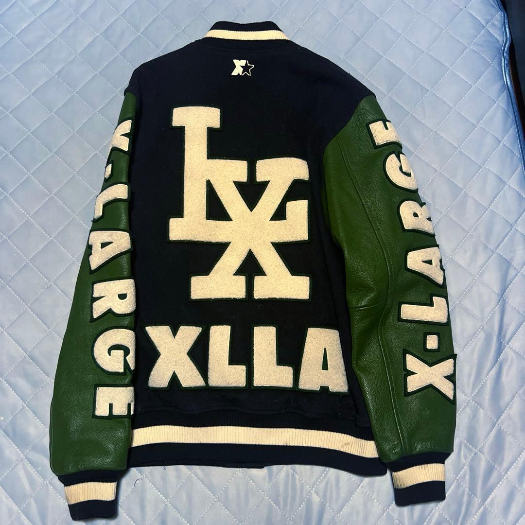 X-LARGE レザースタジャン 本革使用　サイズM