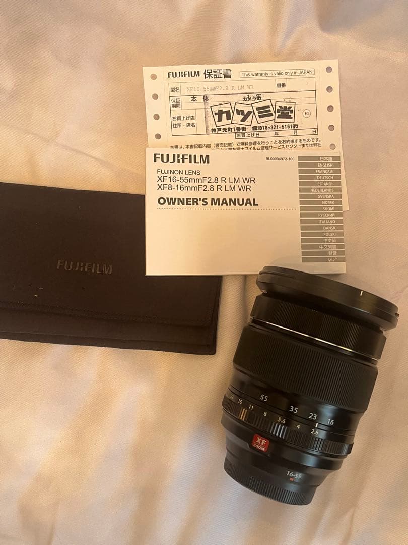レンズ(ズーム) fujifilm xf16-55mm f2.8 r lm wr