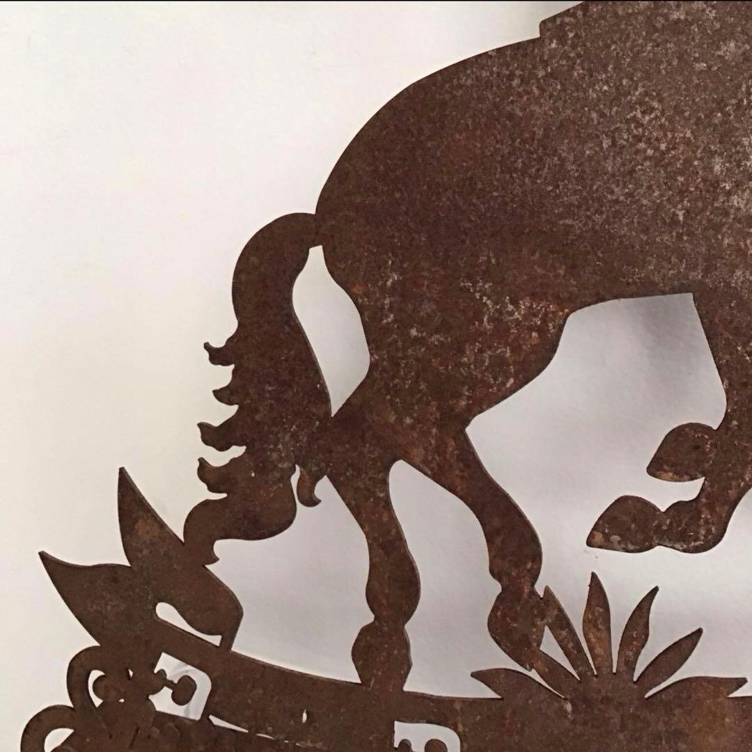 ビンテージ カウボーイ 鉄製 看板 ディスプレイ Cowboy