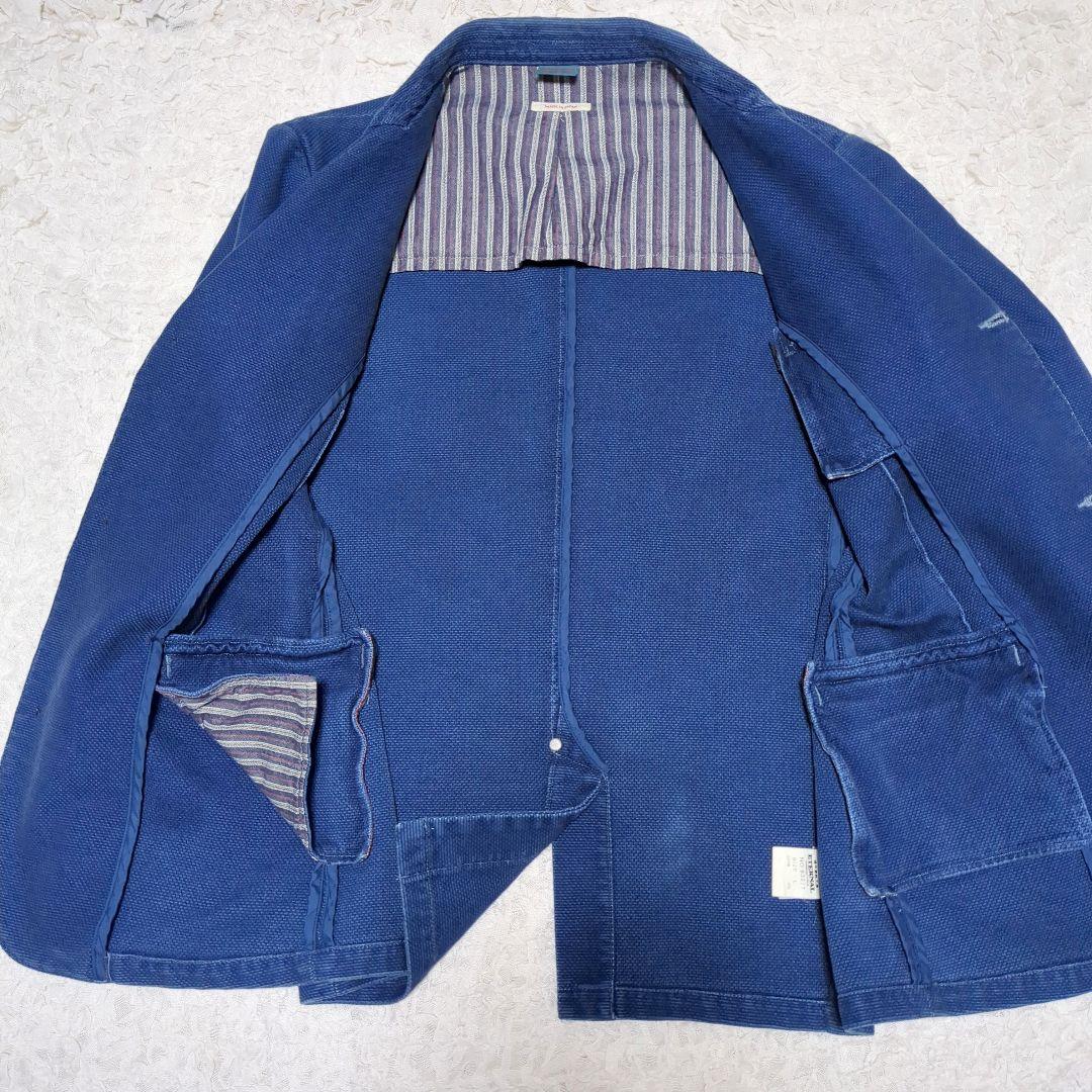 備中倉敷工房 エターナル 93217 刺し子 テーラードジャケット L