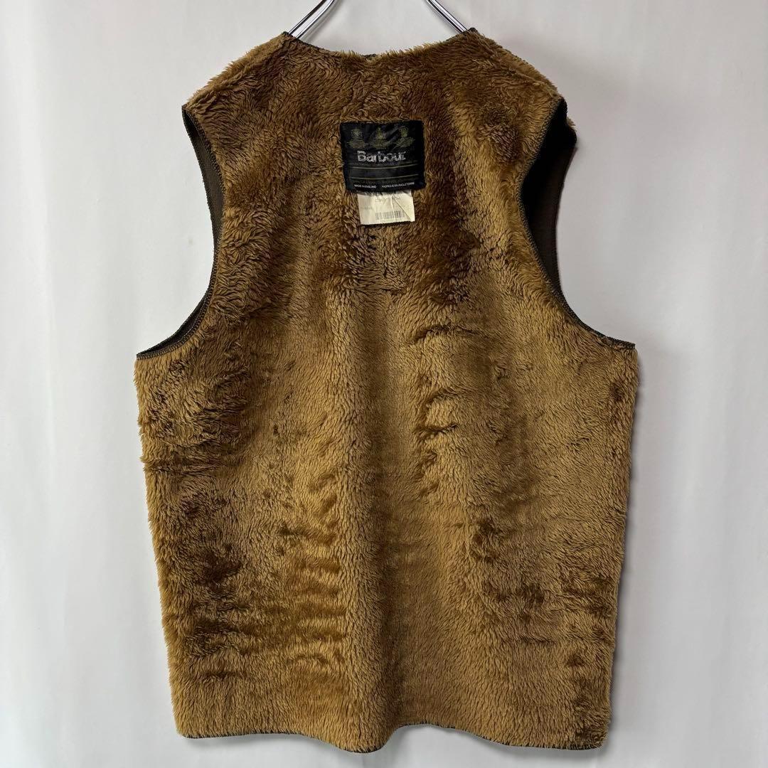 イングランド製　バブワー　Barbour　ライナーベスト　ファーベスト　古着