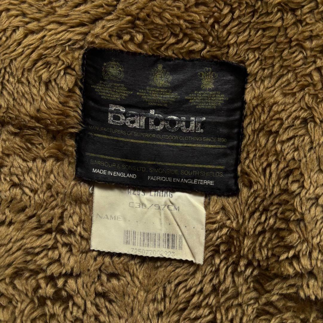 イングランド製　バブワー　Barbour　ライナーベスト　ファーベスト　古着