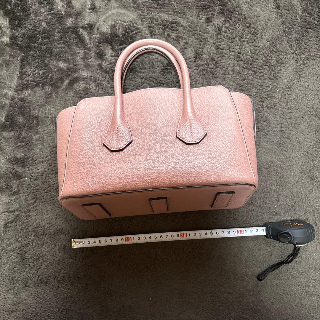 バリーピンク レザー ハンドバッグ