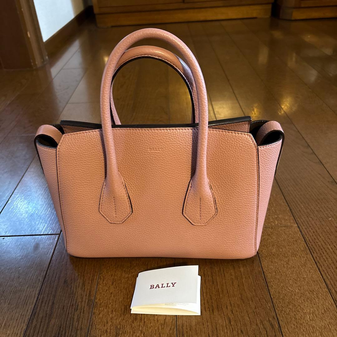 バリーピンク レザー ハンドバッグ