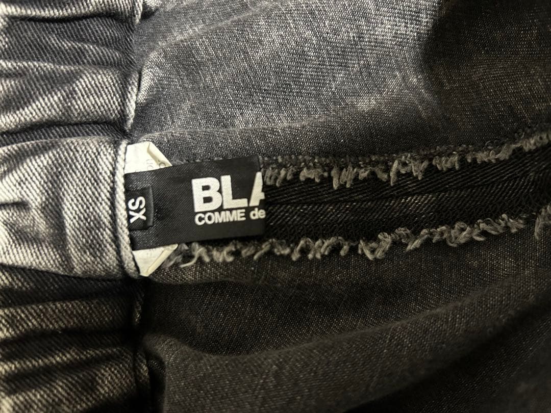 ブラックコムデギャルソン　ペンギンパンツ XS デニム　ケミカルウォッシュ