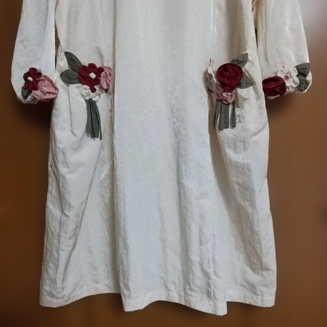 さえら ポテチーノ ナイロン割烹着 ゆったりサイズ