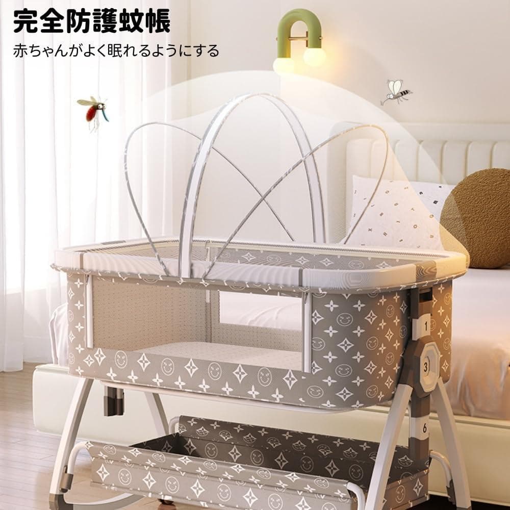 ベビーベッド ベビークレードル 折りたたみ可能 添い寝ベッド ゆりかご