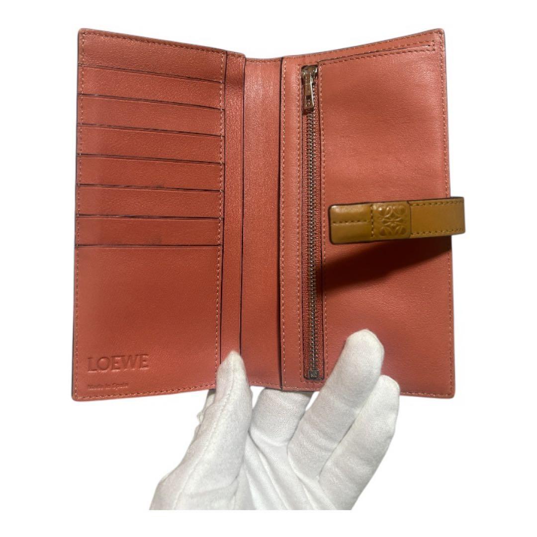 【美品】 LOEWE 長財布 バーティカルウォレットラージ　ベージュ