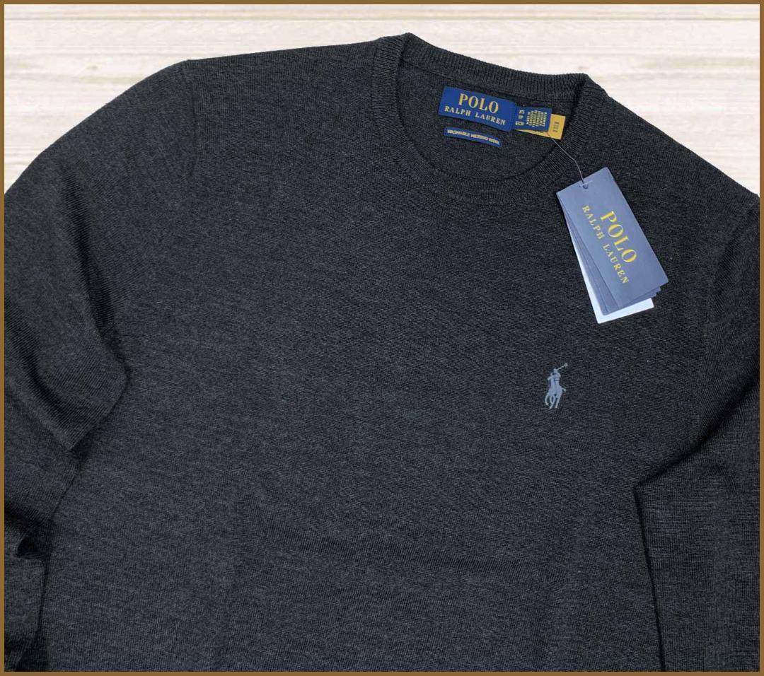 【新品】ポロラルフローレンウォッシャブルウールクルーネックセーターS/US:XS