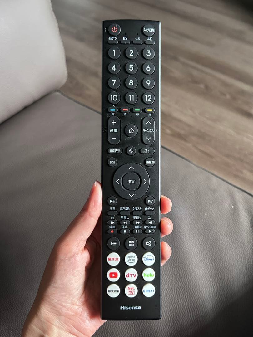 ハイセンス　65v型　4K 液晶テレビ 薄型2022年産