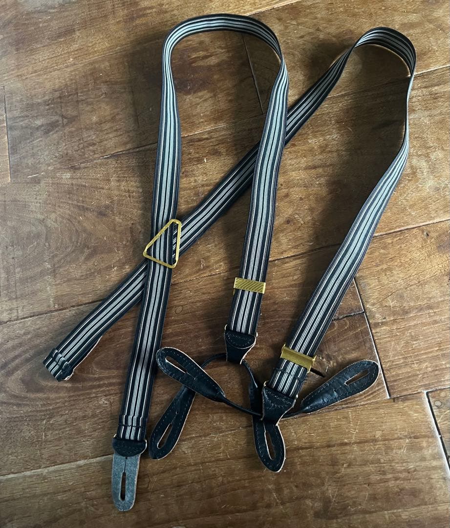 T.T taiga takahashi サスペンダー タイガ タカハシ 黒