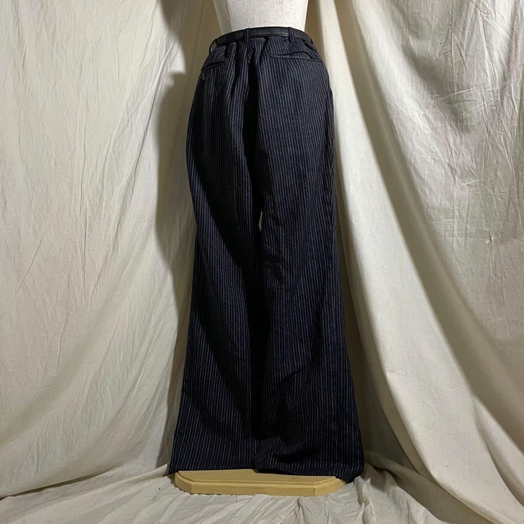 50~60s vintage JAPAN stripe baggy スラックス