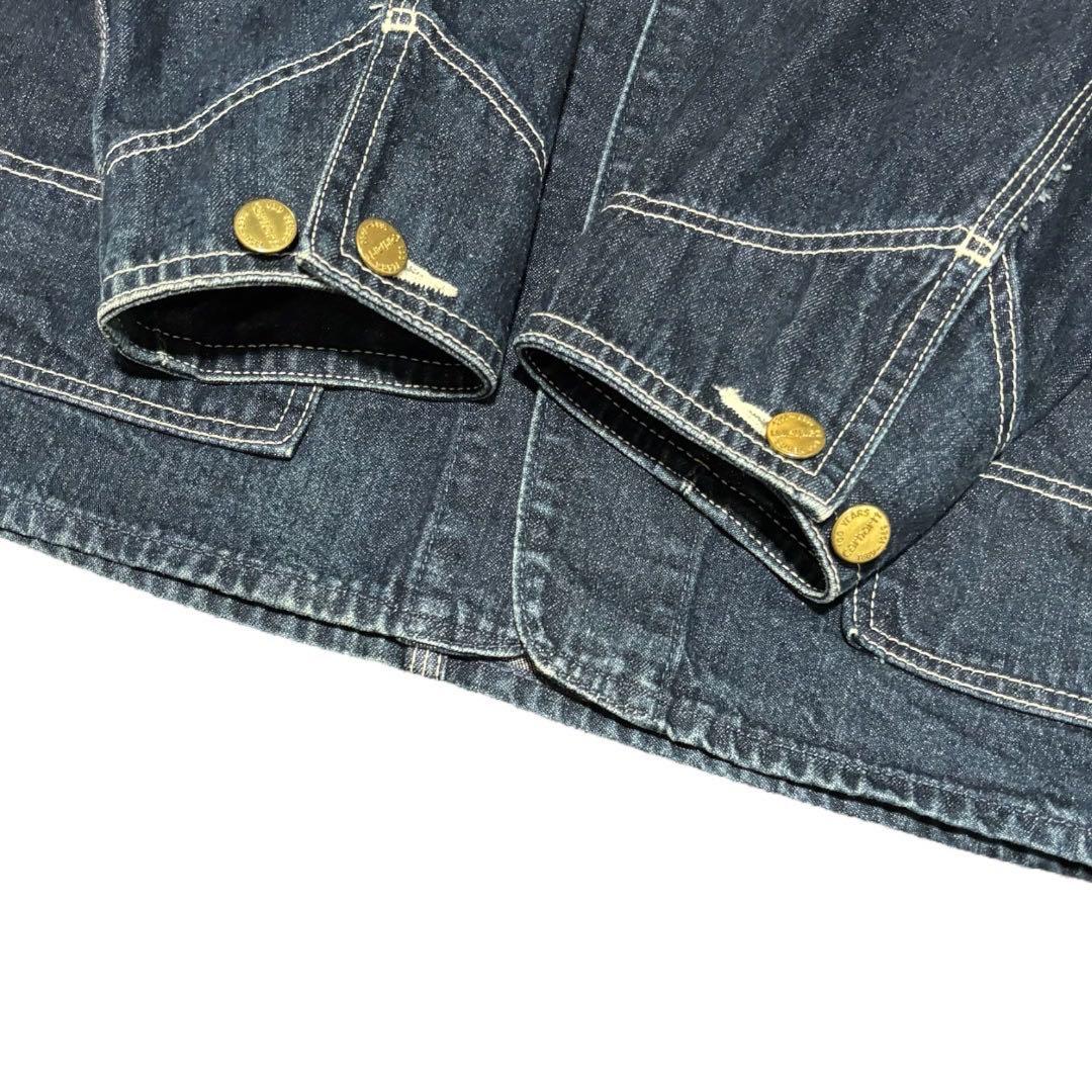 80s Carhartt 100周年 デニムカバーオール40