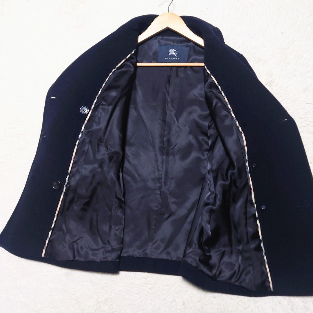 【希少サイズ】バーバリーロンドン Pコート 刻印ボタン XXL ノバチェック