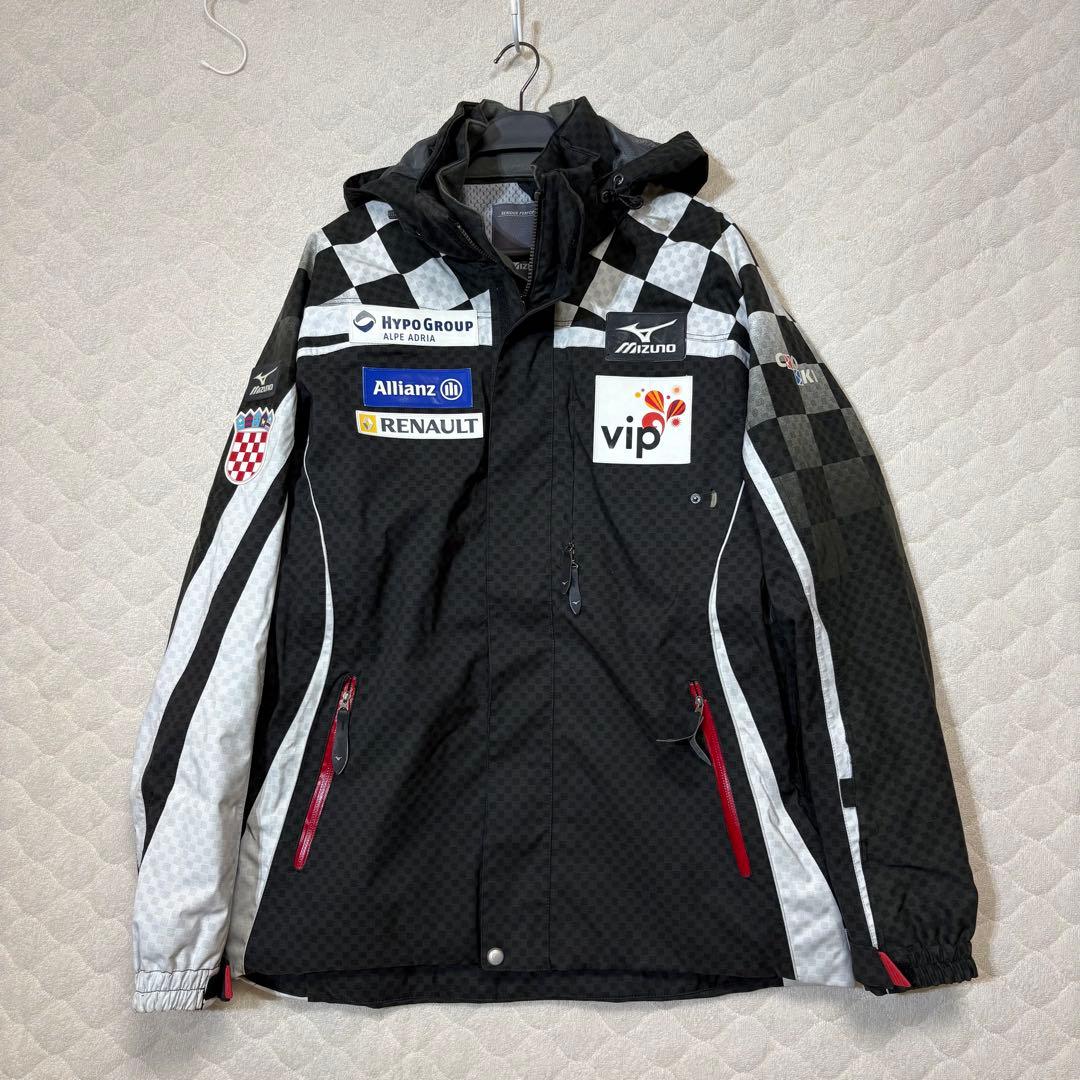 ミズノ　スキーウェア　クロアチア代表　上下セットアップ　ブレスサーモ　中綿入り