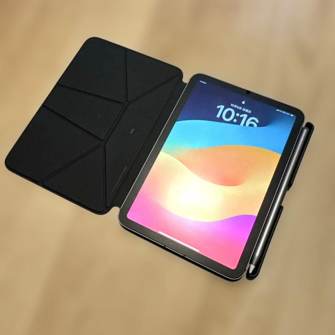 iPad mini7 WiFi&Celluar 128GB +ペンシル+ケース