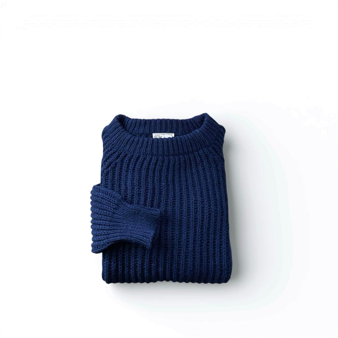 80s Gaeltarra リブ 畦編み ウール セーター アイルランド製