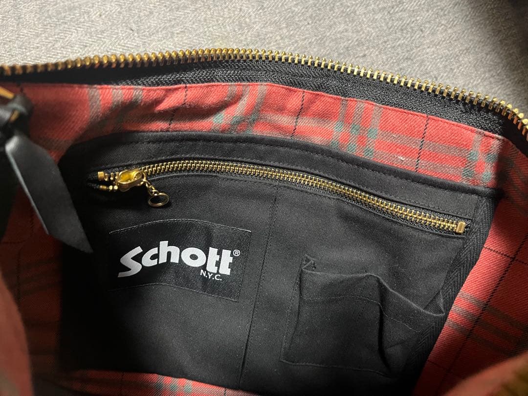Schott(ショット) パデット レザー バナナ バッグ ショルダーバッグ