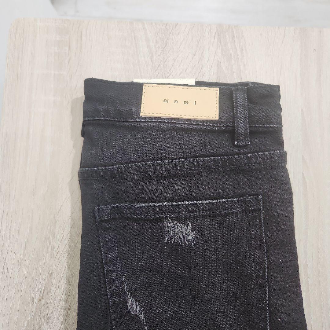 パンツ mnml X165 Paisley Stretch Denim Black