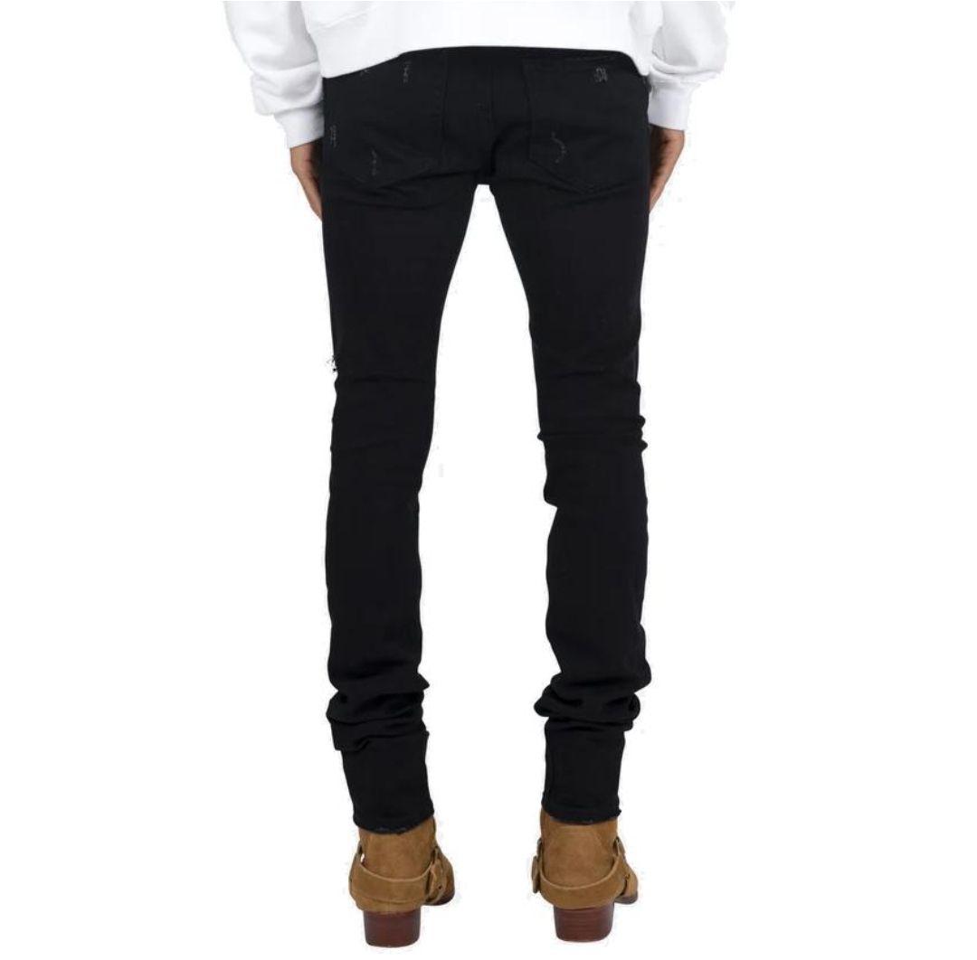 パンツ mnml X165 Paisley Stretch Denim Black