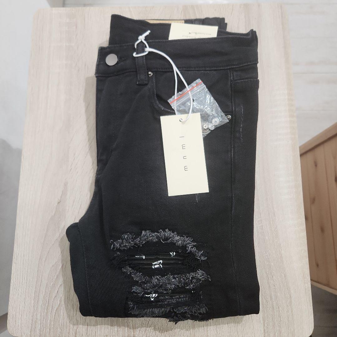 パンツ mnml X165 Paisley Stretch Denim Black
