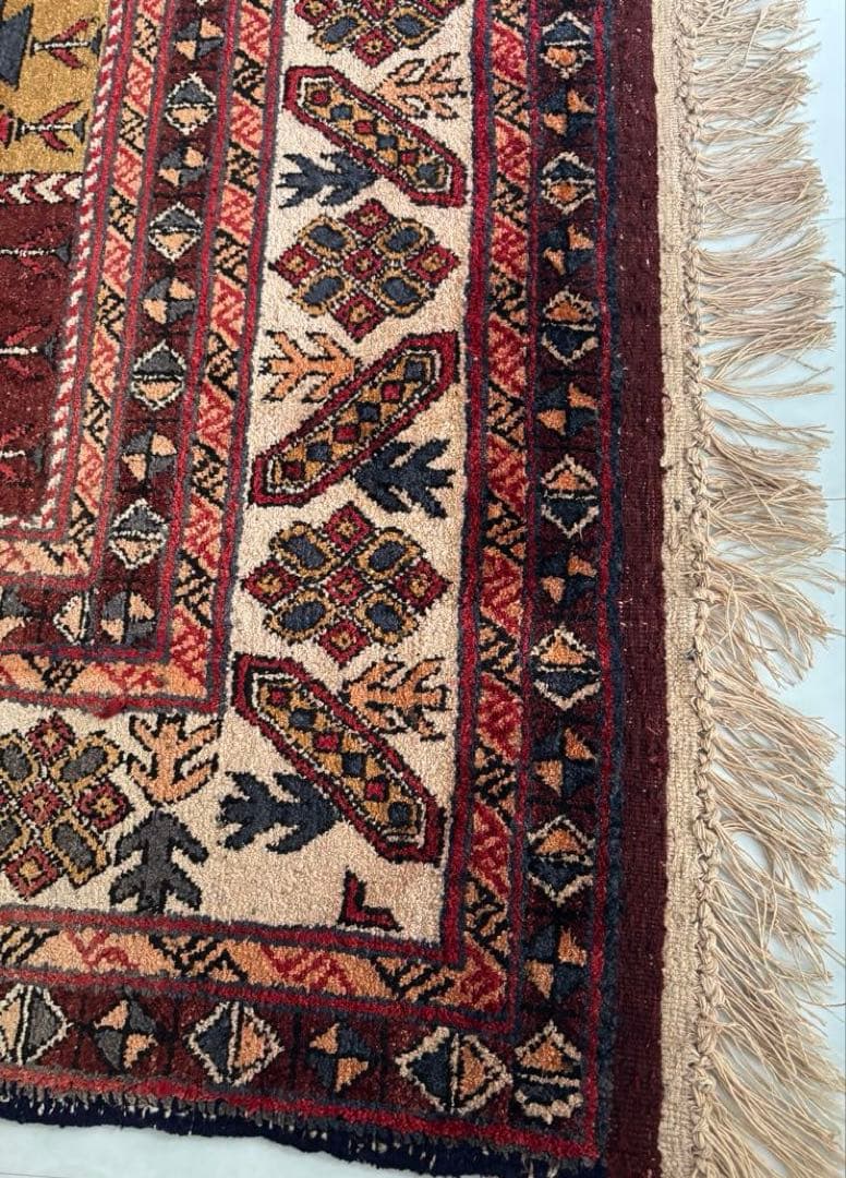 期間限定価格　アフガニスタン絨毯　手織　コットン✖️ウール　パキスタン　ペルシャ