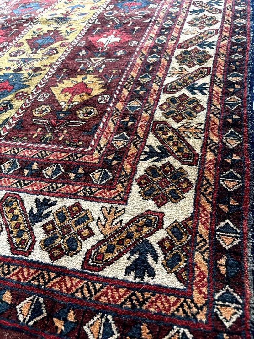 期間限定価格　アフガニスタン絨毯　手織　コットン✖️ウール　パキスタン　ペルシャ