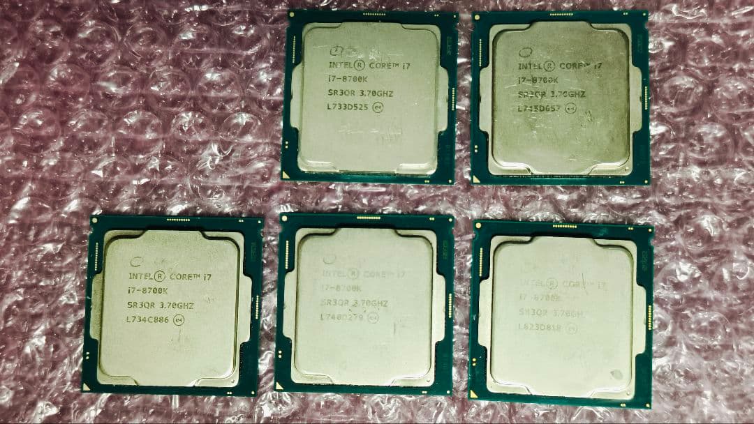 core i7 8700K まとめ売り動作確認済み