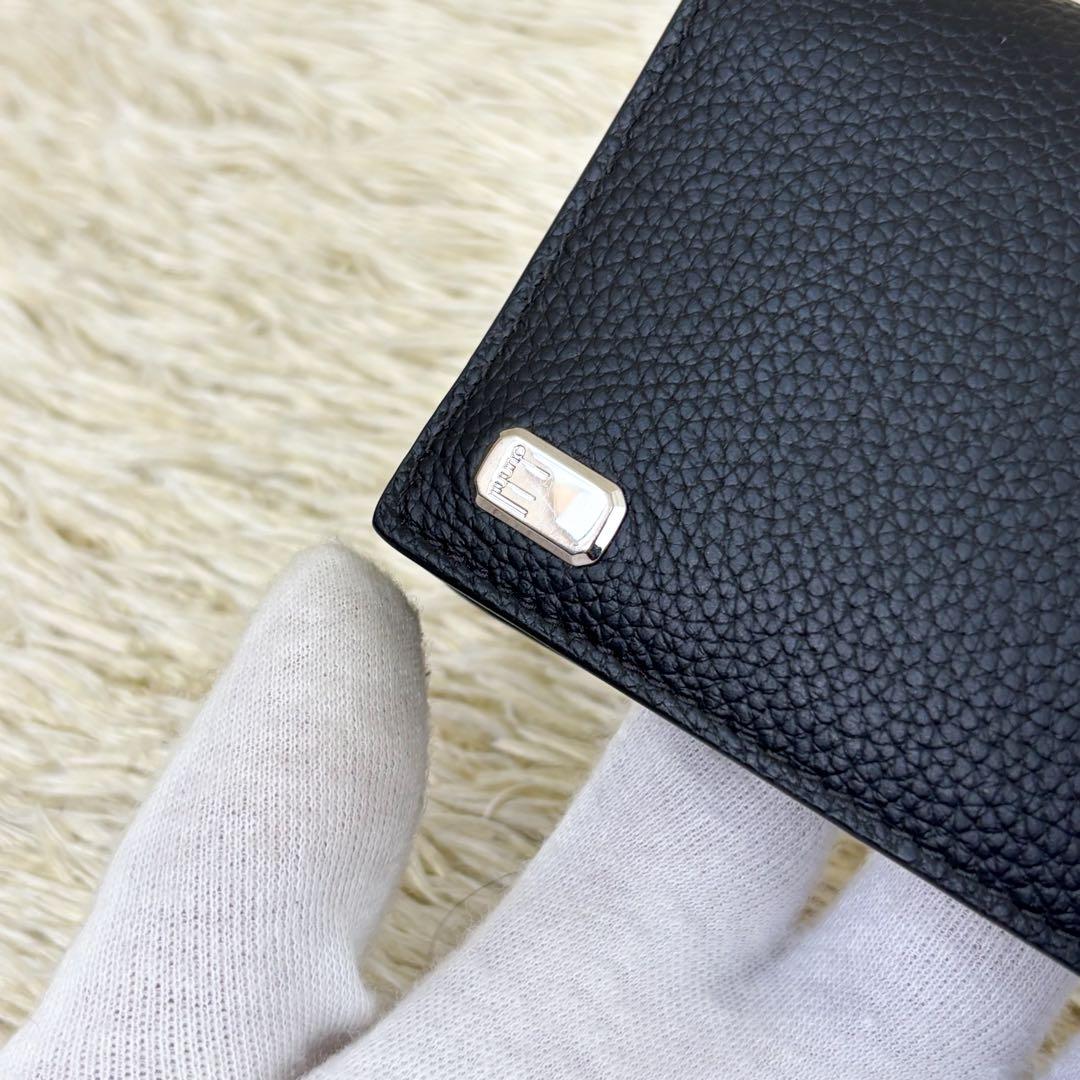 【未使用級】ダンヒル 名刺入れ 二つ折り ブラック カードケース ベルグレイブ
