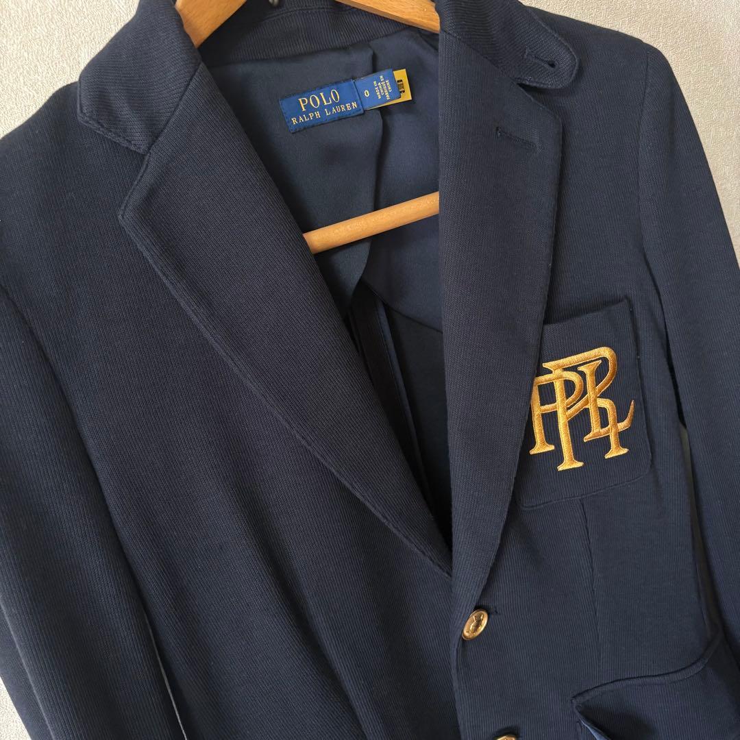 【美品】ポロラルフローレン ネイビーブレザー 紺ジャケット size 0